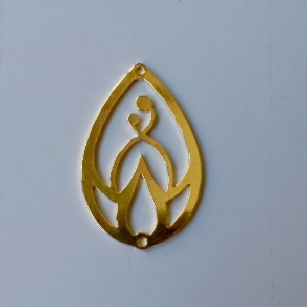 Damla İçi Çiçek Kolye Ucu