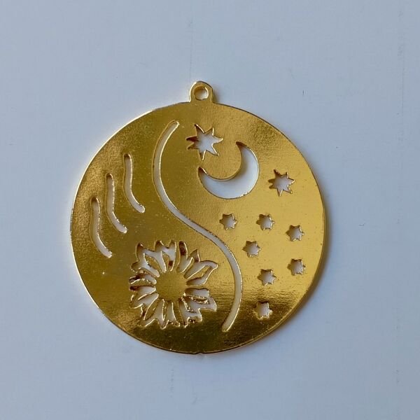 Ay ve Güneş Kolye Ucu