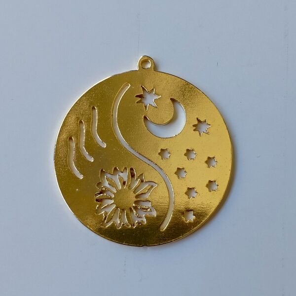Ay ve Güneş Kolye Ucu