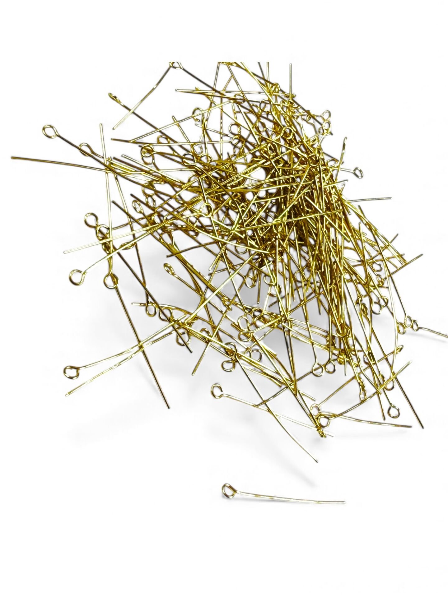 0.50X35mm Çelik Halkalı İğne (Sarı) - (1Paket/20Adet)