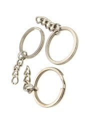 30 mm Zincirli Ezme Anahtarlık Halkası