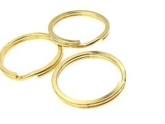 30 mm Altın Kaplama Ezme Anahtarlık Halkası