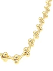 10 mm Altın Kaplama  Burgu Tiffany Zincir