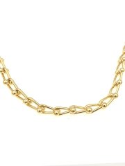 10 mm Altın Kaplama  Burgu Tiffany Zincir