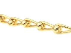 10 mm Altın Kaplama  Burgu Tiffany Zincir