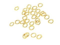 1 x 5 mm Altın Kaplama Prinç Halka