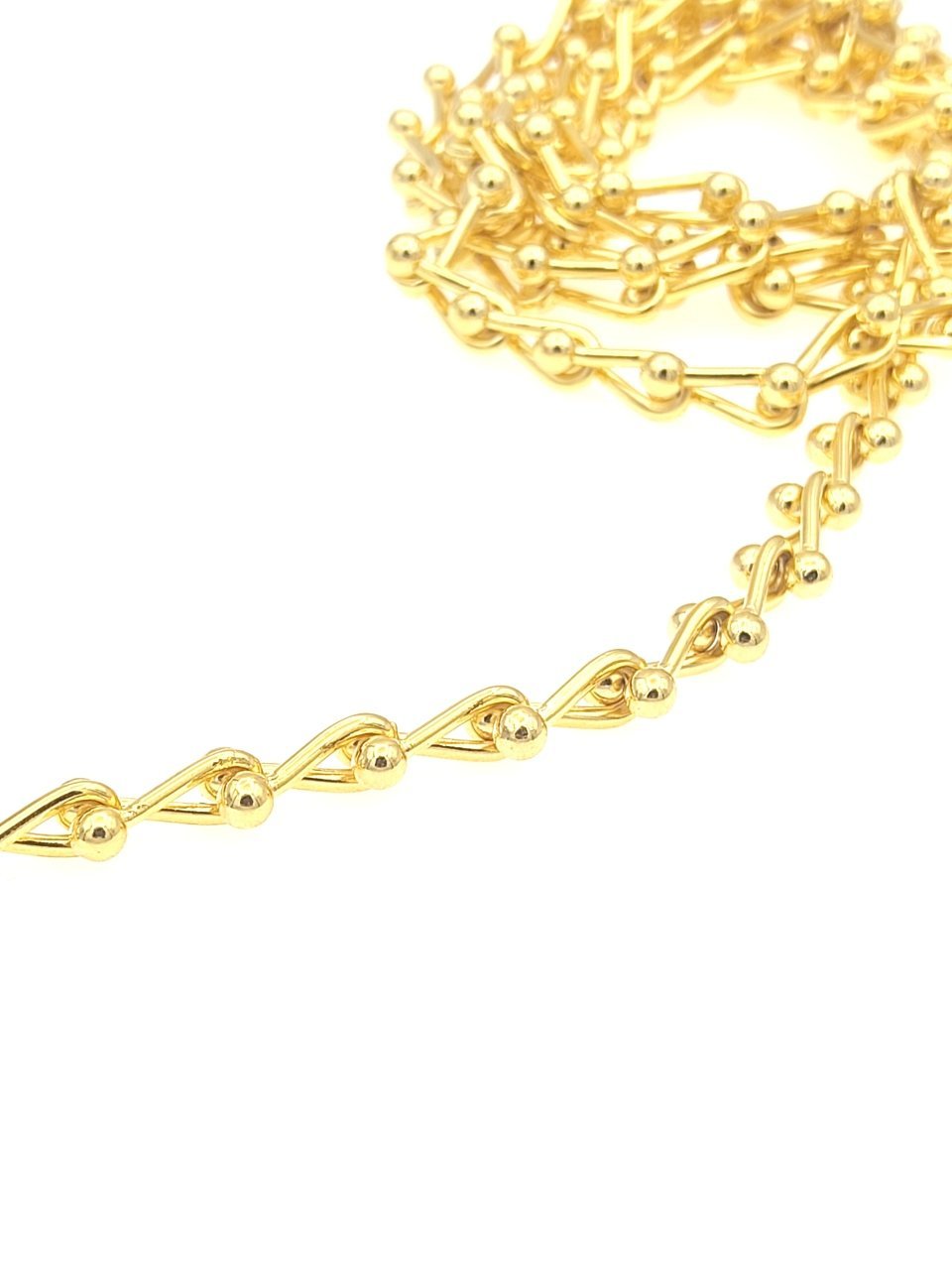 8 mm Altın Kaplama BurguTiffany Zincir