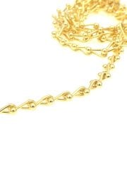 8 mm Altın Kaplama BurguTiffany Zincir