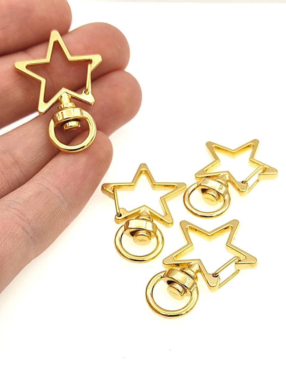 34 mm Altın  Kaplama Yıldız Kilit