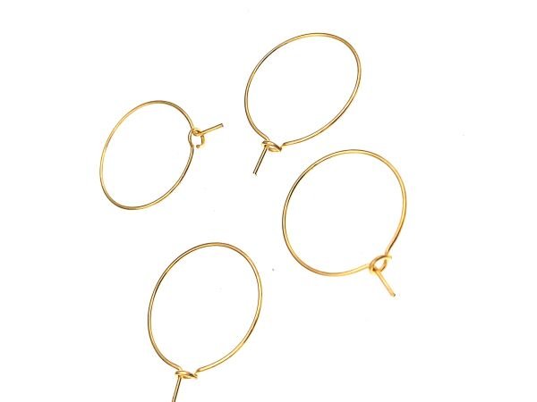 Çelik Küpe Halkası 20 mm Sarı