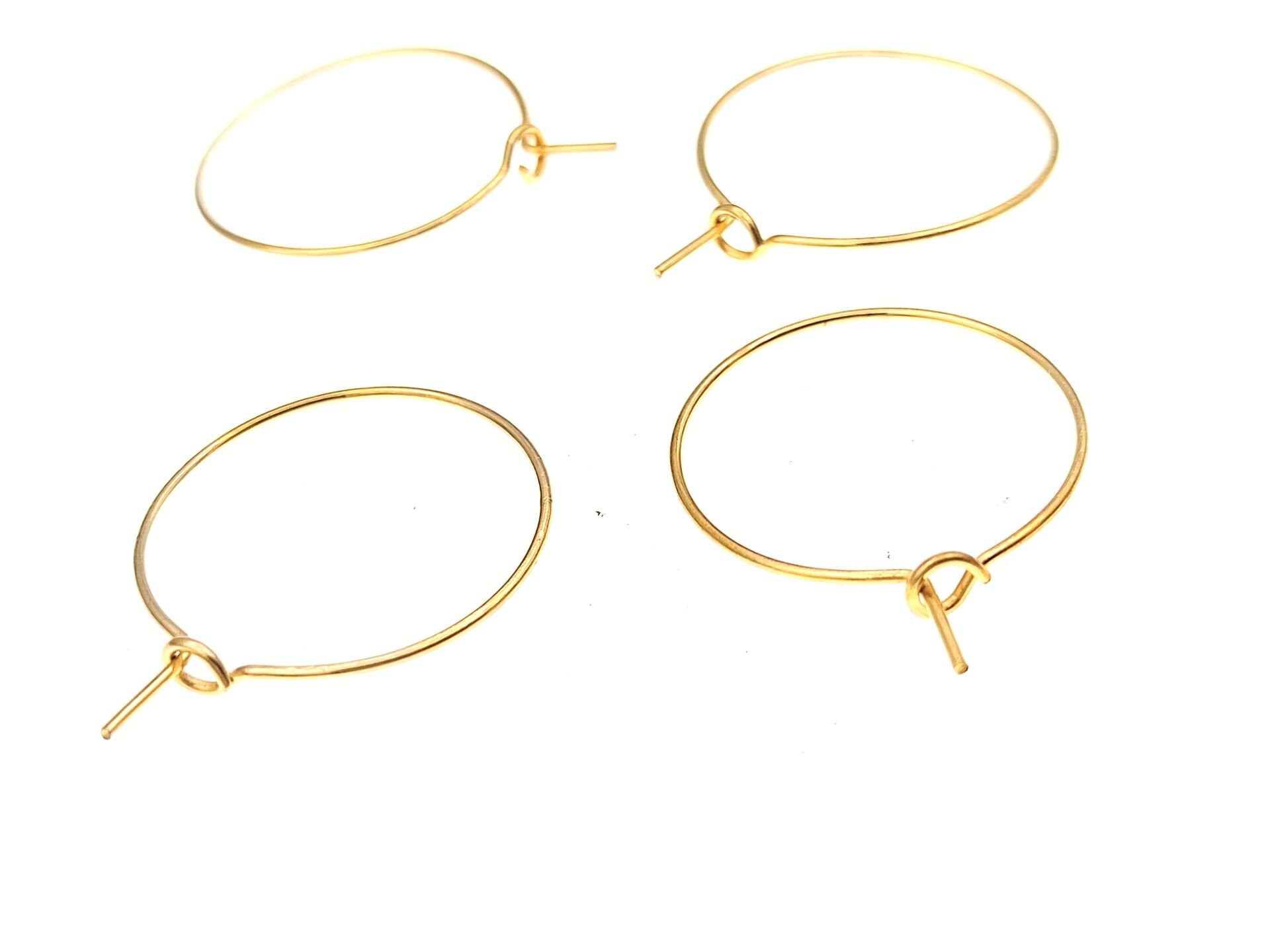 Çelik Küpe Halkası 20 mm Sarı