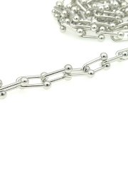 10 mm Altın Kaplama Tiffany Zincir Rodyum