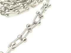 10 mm Altın Kaplama Tiffany Zincir Rodyum