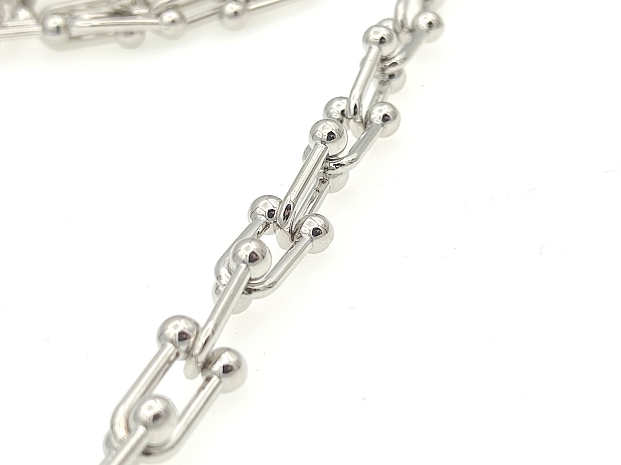 8 mm Altın Kaplama Tiffany Zincir Rodyum
