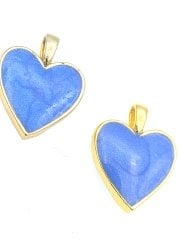 Altın Kaplama Mineli Kalp Sallantı