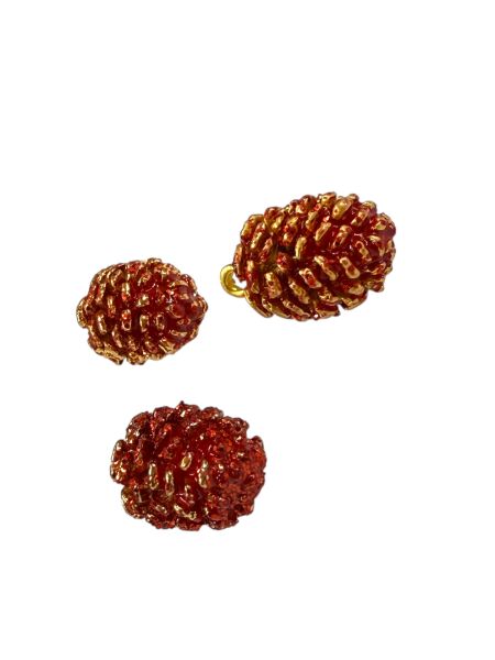 Yılbaşı Kozalak Charm