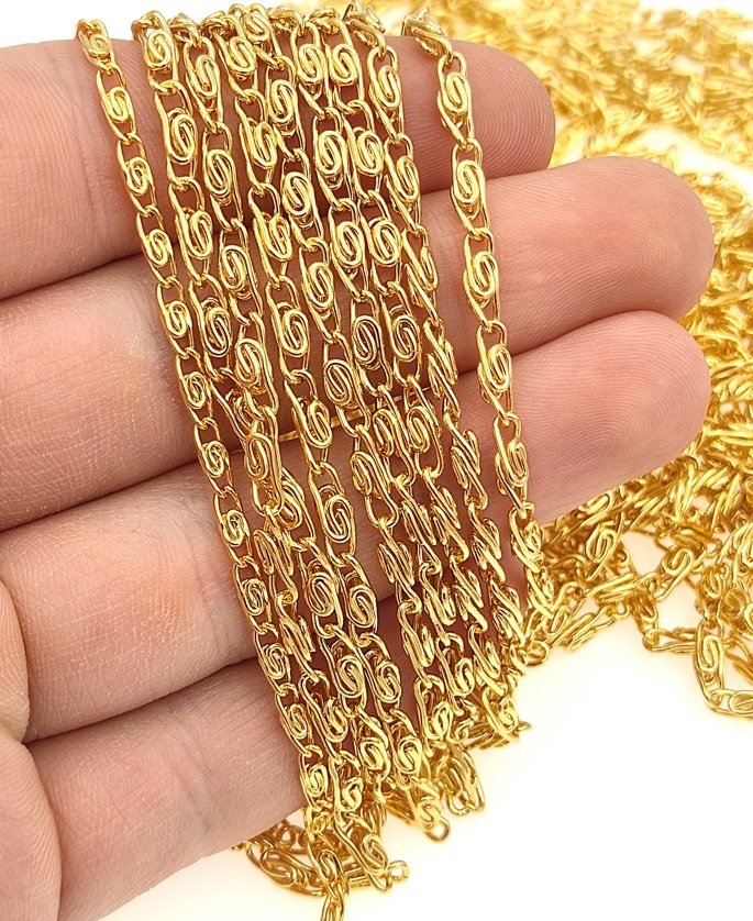 Altın Kaplama 3 mm Zincir