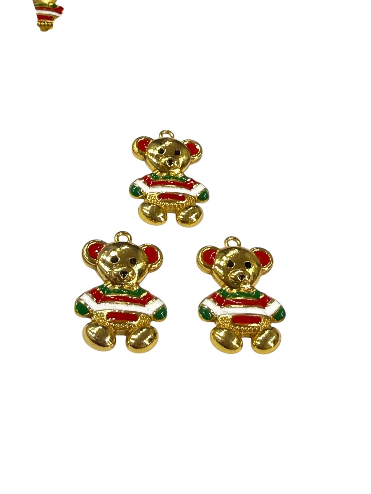 Yılbaşı Garantili Altın Kaplama Ayıcık Charm