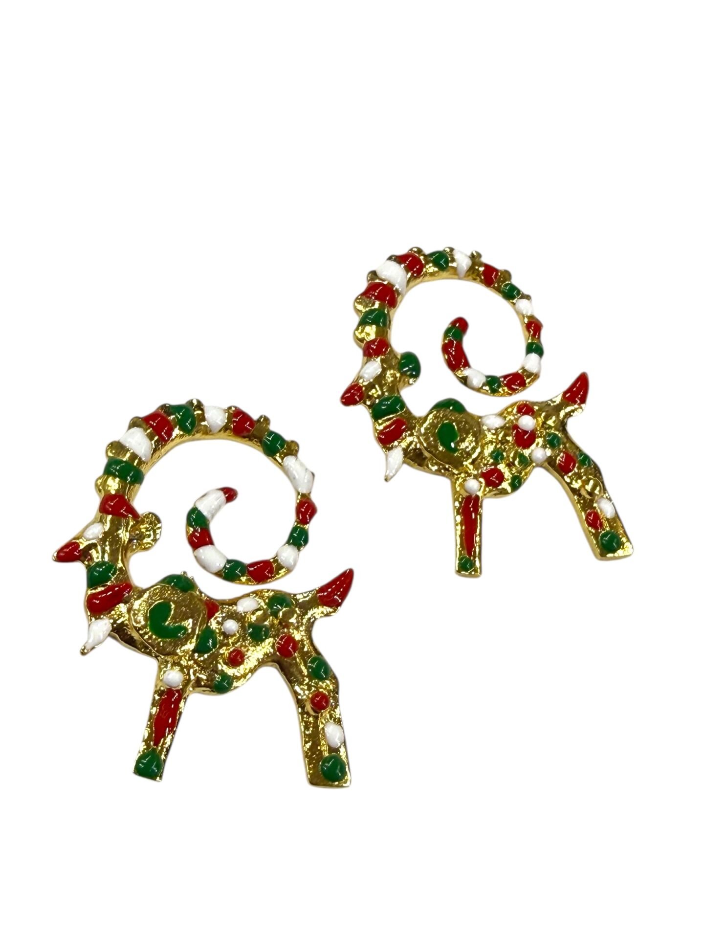 Yılbaşı Altın Kaplama Geyik Charm