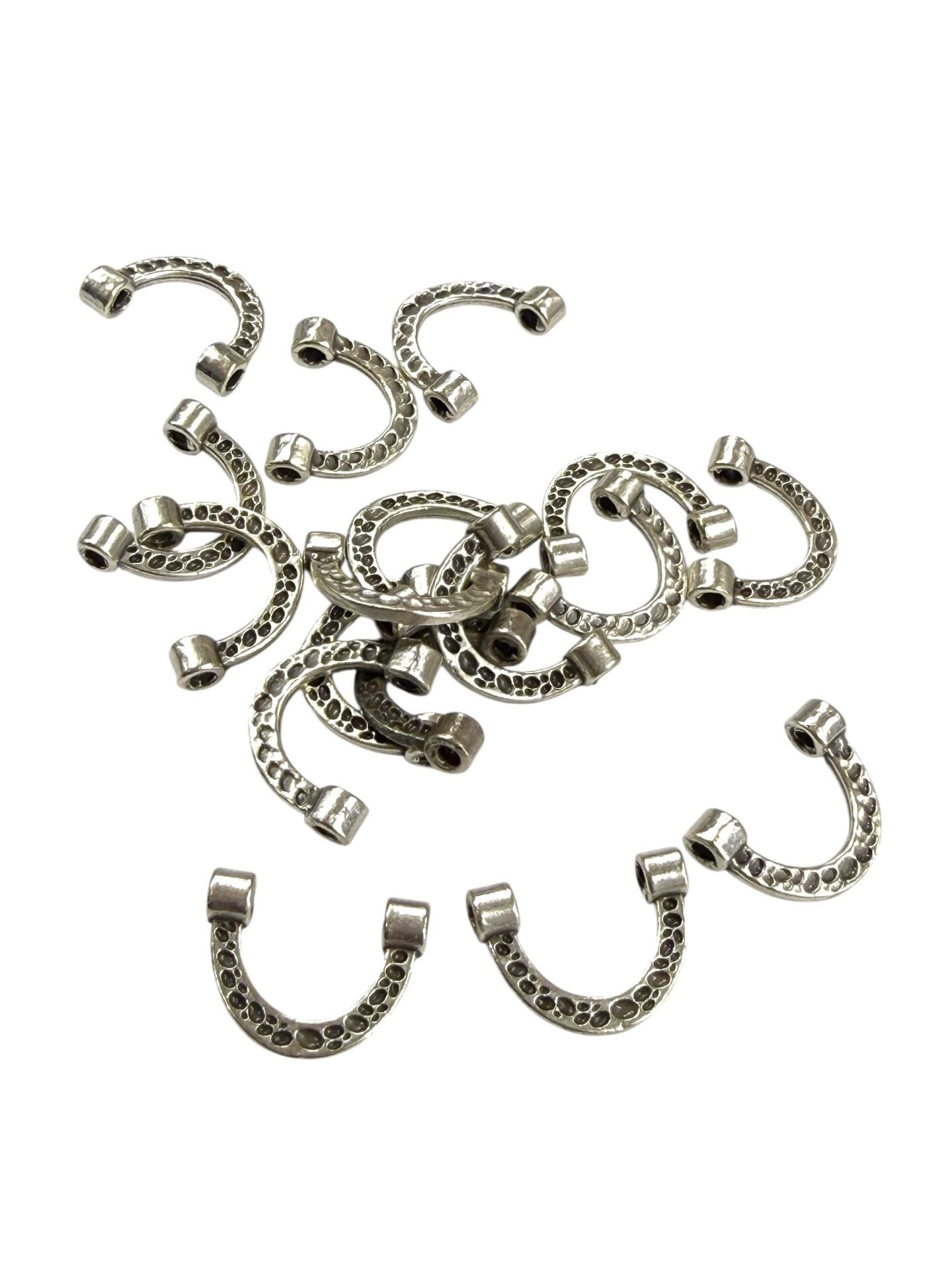 Antik Gümüş Kaplama Nal Sallantı