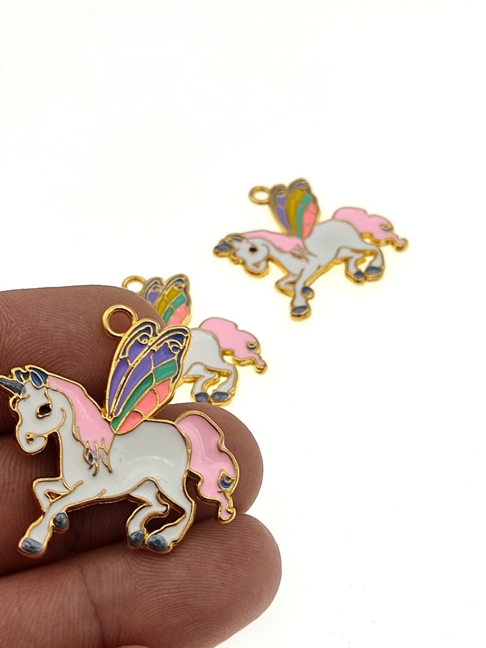 Altın Kaplama Mineli Unicorn Sallantı