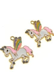 Altın Kaplama Mineli Unicorn Sallantı