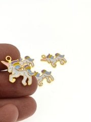 Altın Kaplama Mineli Unicorn Sallantı