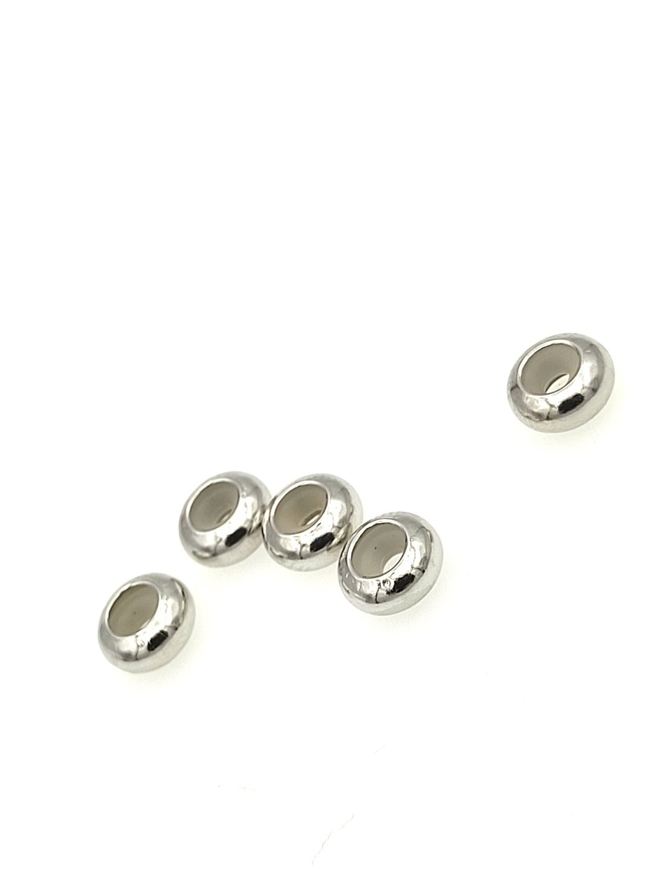 Bileklik İçin Rodyum Kaplama İçi Silikonlu Stoper