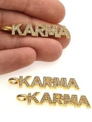 Altın Kaplama Taşlı Karma Sallantı