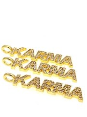 Altın Kaplama Taşlı Karma Sallantı