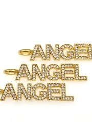 Altın Kaplama Taşlı Angel Sallantı