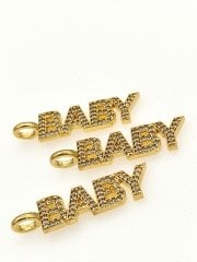 Altın Kaplama Taşlı Baby Sallantı