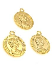 Altın Kaplama Orta Boy Elizabeth Madalyon Sallantı