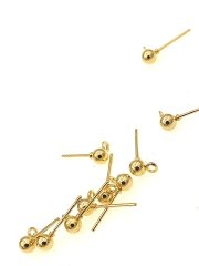 Altın Kaplama 4mm Top Küpe Çivisi