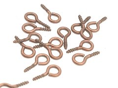 1 x 10 mm Pirinç Tek Delik İnci Vidası Bakır