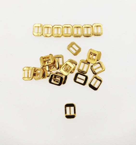 Dikdörtgen Toka Bileklik Ara Malzemesi Altın Kaplama