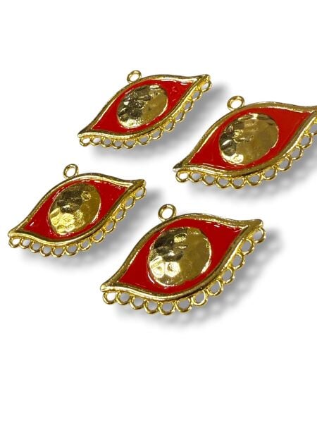 Altın Kaplama Göz Sallantı - Kırmızı