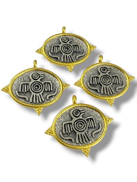 Çift Renkli Antik Sallantı - Unisex - (Kartal)