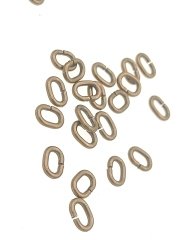 1,2 Telden 5 x 7 Oval Halka Antik Sarı