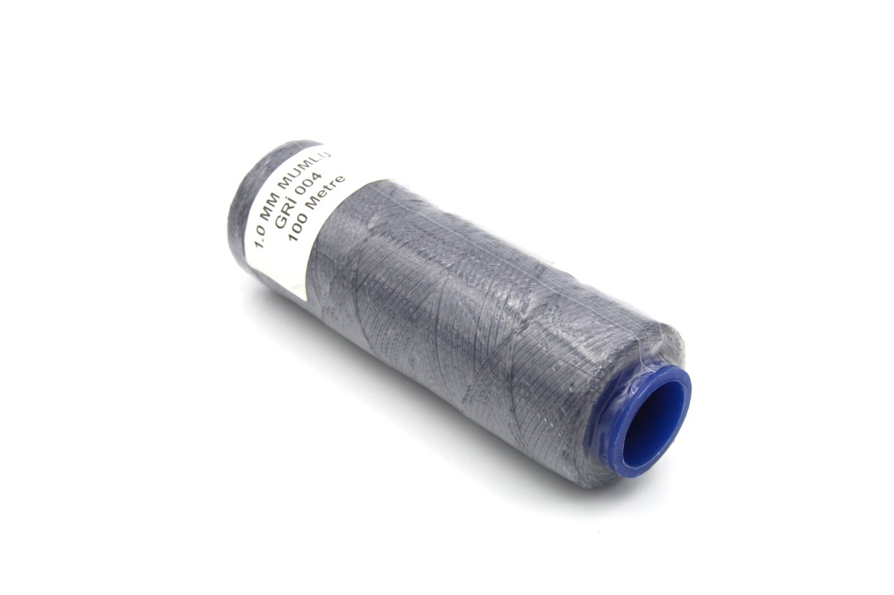 1 mm Mumlu İp 100 m (Gri 004)