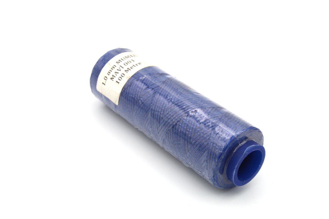 1 mm Mumlu İp 100 m (Mavi 001)