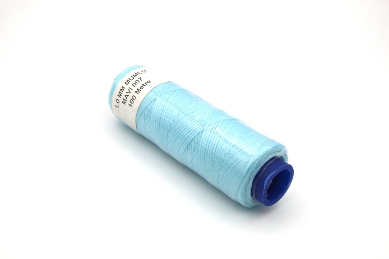 1 mm Mumlu İp 100 m (Mavi 007)