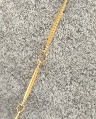 0,80 x 15 mm Altın Kaplama Zincir