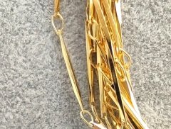 0,80 x 15 mm Altın Kaplama Zincir