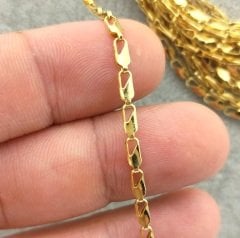 4,3 mm Altın Kaplama  Zincir